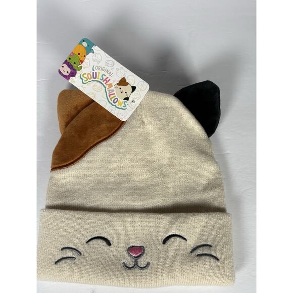 Squishmallows Cami Calio Cat Hat & Glove Set Toboggan Beanie One Size - Picture 7 of 9